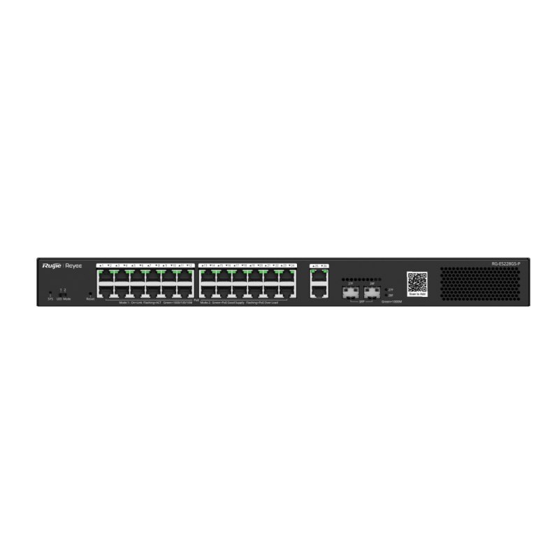 Ruijie | RG-ES228GS-P | Switch PoE administrable de 28 puertos