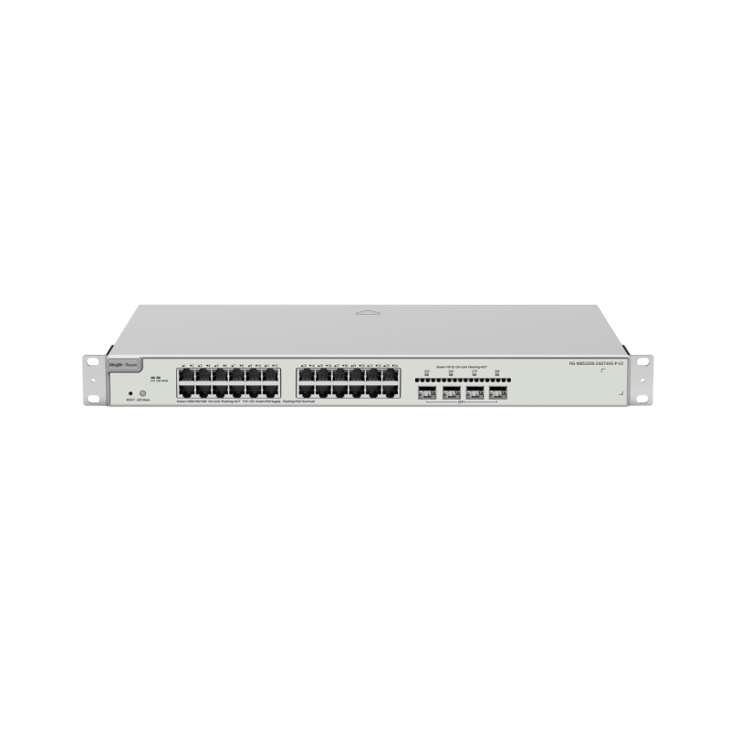 Ruijie | RG-NBS3200-24GT4XS-P-V2 | Switch PoE L2+ de 24 puertos + 4 SFP+