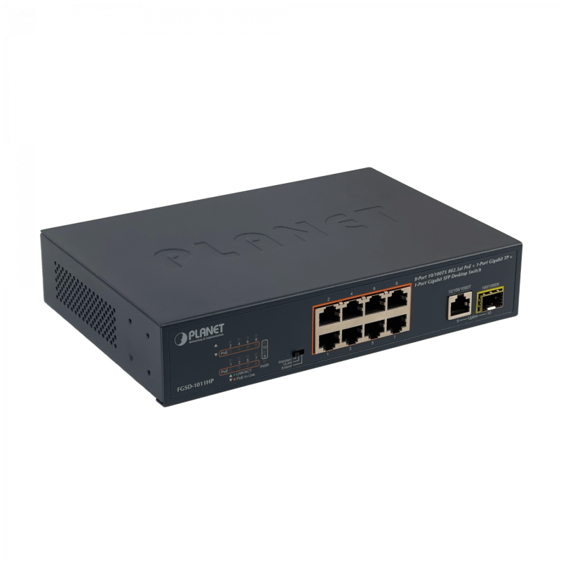 PLANET FGSD-1011HP | No-Admin < 13-PoE