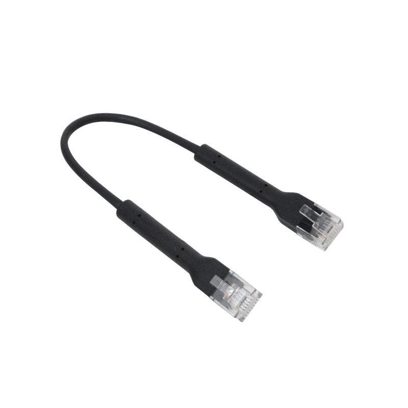 Ubiquiti NUP-01 | Cable patch Cat6 negro de 10 cm
