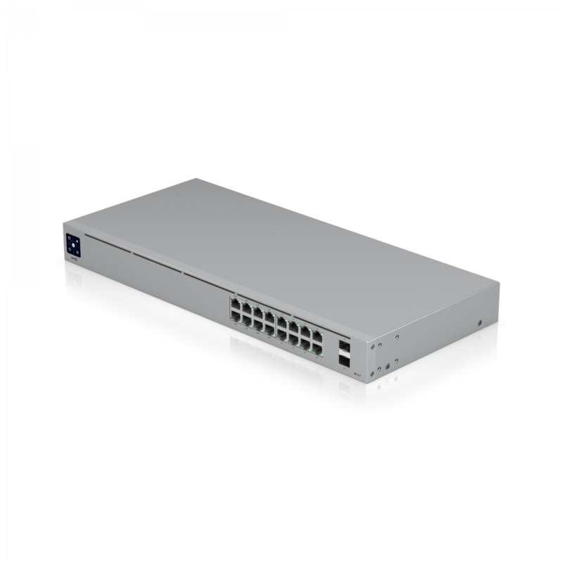 Ubiquiti USW-16-POE | UniFi Switch 16 PoE con 16 puertos Gigabit y 2 SFP