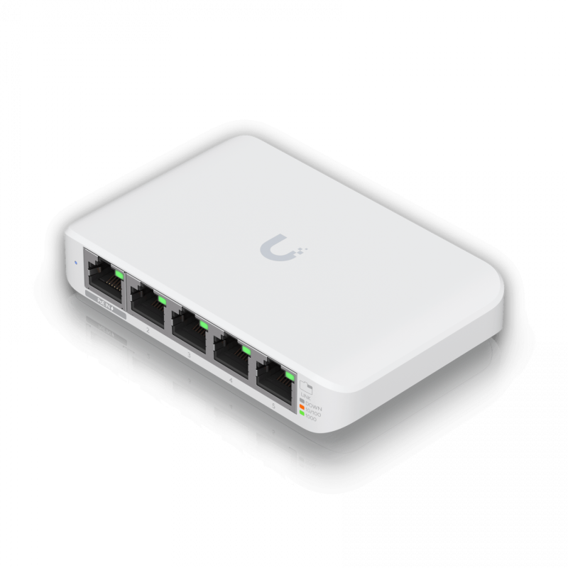 Ubiquiti USW-FLEX-MINI | UniFi Switch Flex Mini de 5 puertos Gigabit