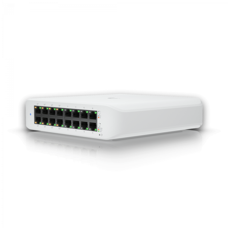 Ubiquiti USW-LITE-16-POE | UniFi Switch Lite 16 PoE con 16 puertos Gigabit