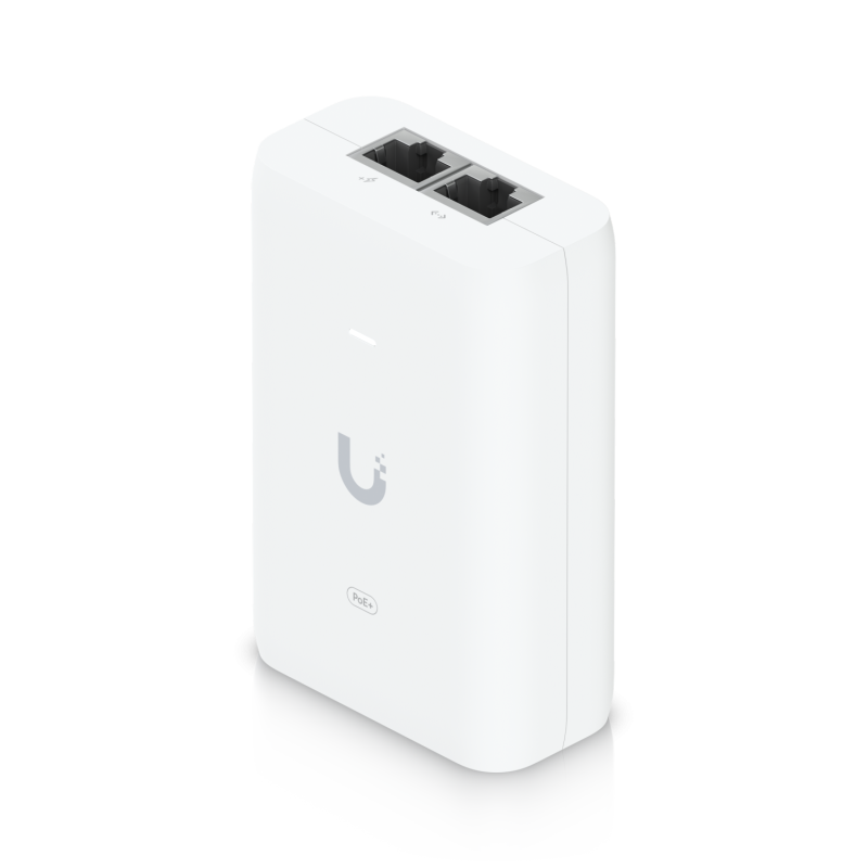 Ubiquiti U-POE+ | Inyector PoE+ Gigabit 802.3at de 48 V y 31,2 W