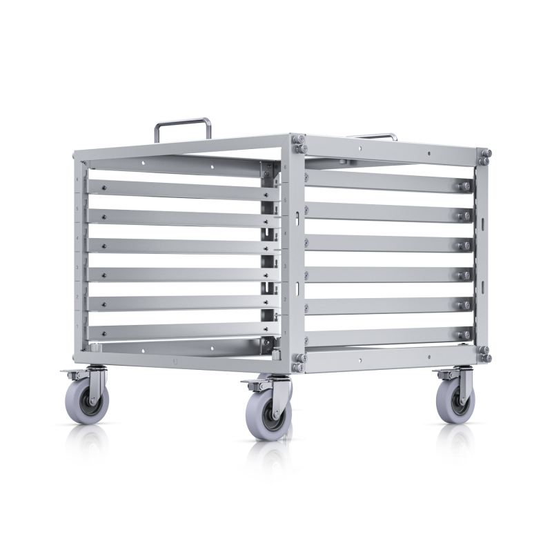 Ubiquiti URACK | Rack UniFi de 6U con ruedas y panel keystone