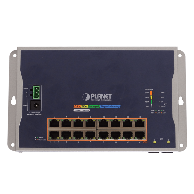 PLANET WGS-42 | Switch industrial PoE