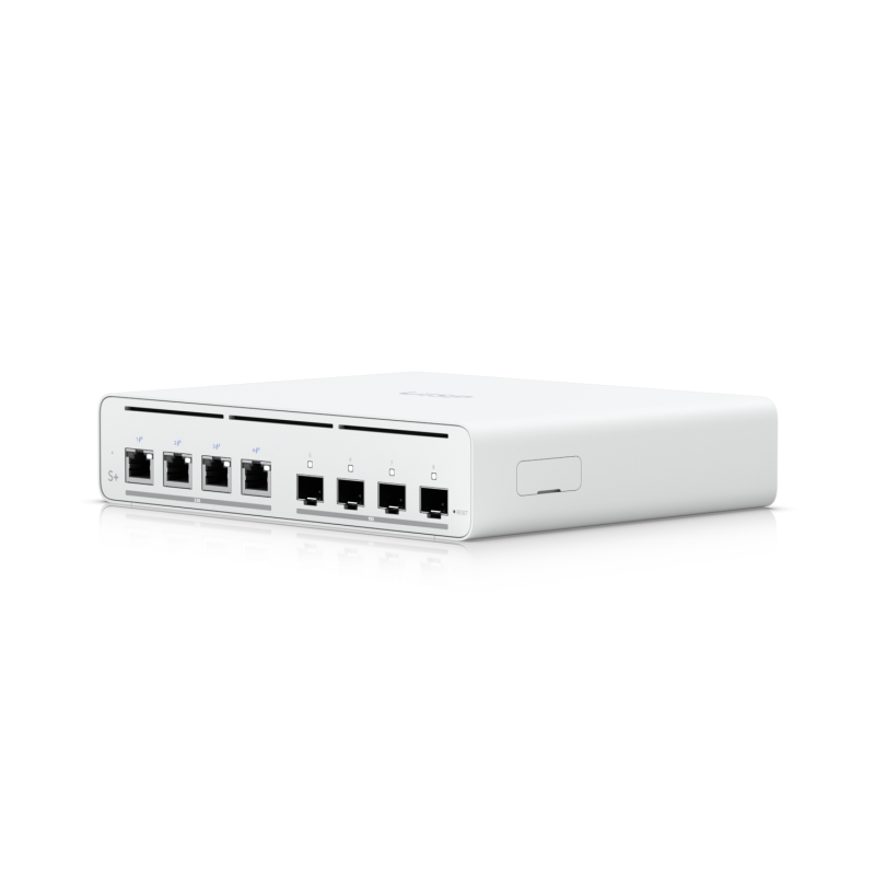 Ubiquiti UISP-S-PLUS | Switch UISP Plus con 4 SFP+ 10G y 4 puertos 2,5G PoE