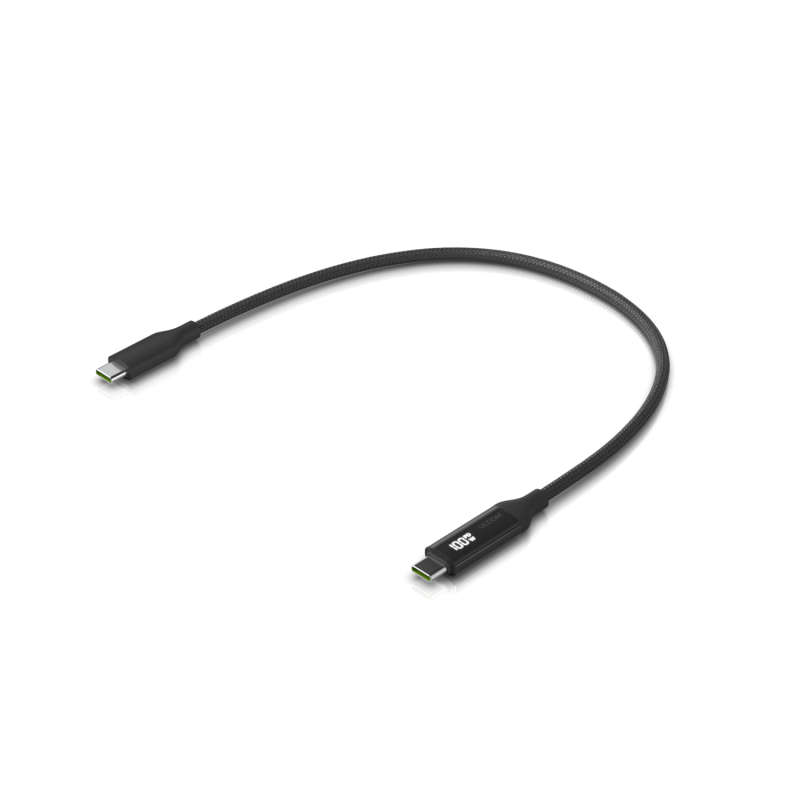 Ubiquiti CC0-U | Cable USB-C de 30 cm con indicador de potencia de 100 W