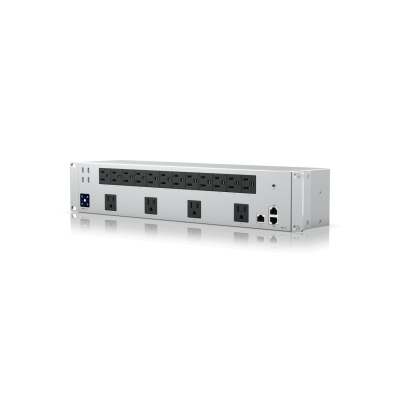 Ubiquiti 125V-PDU-PRO | PDU Pro de rack con 16 tomas NEMA y 4 USB-C, 125 V